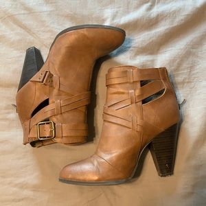 CHARLOTTE RUSSE - Brown Heel Booties - 8